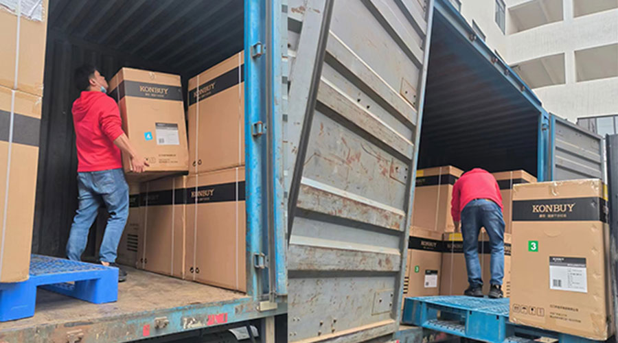 整裝待發(fā)！客戶50臺(tái)衣物烘干機(jī)裝柜完畢