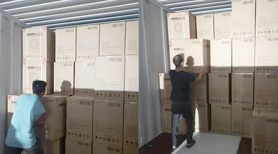 裝柜日常！日本客戶Sentern滾筒干衣機(jī)順利出貨