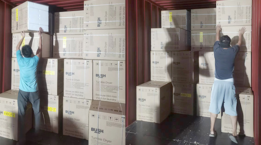 各司其職合力做好英國Argos客戶衣物烘干機出貨任務(wù)！